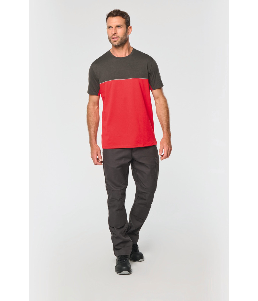 T-shirt bicolore écoresponsable manches courtes unisexe