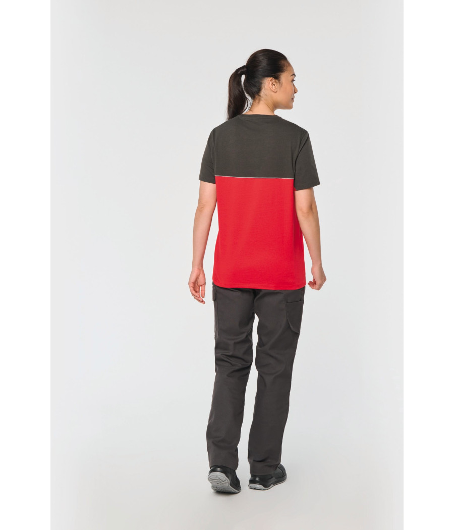T-shirt bicolore écoresponsable manches courtes unisexe