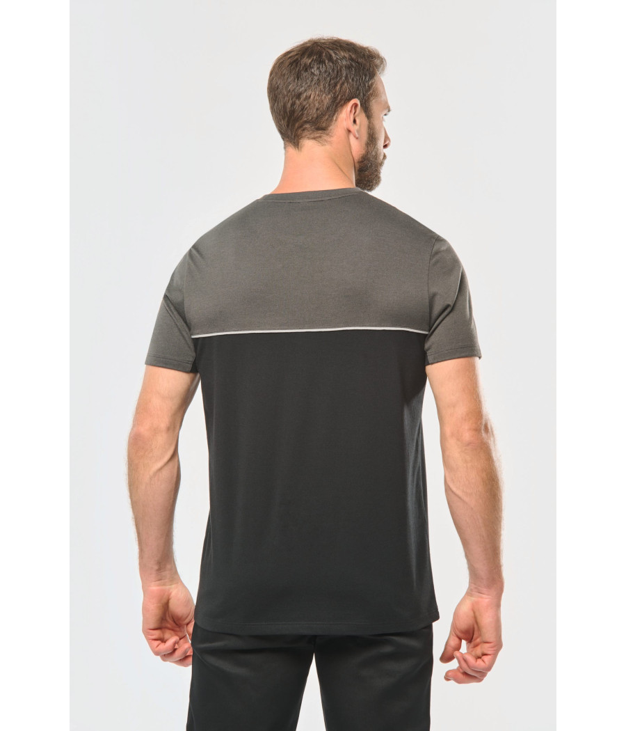 T-shirt bicolore écoresponsable manches courtes unisexe