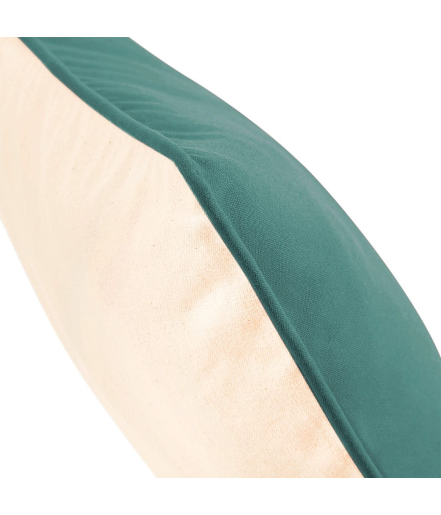 Housse de coussin à bord passepoilé