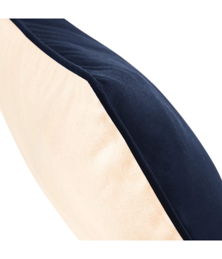 Housse de coussin à bord passepoilé