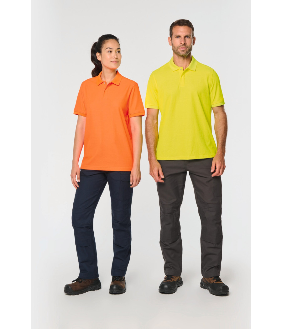 Polo unisexe écoresponsable coton/polyester