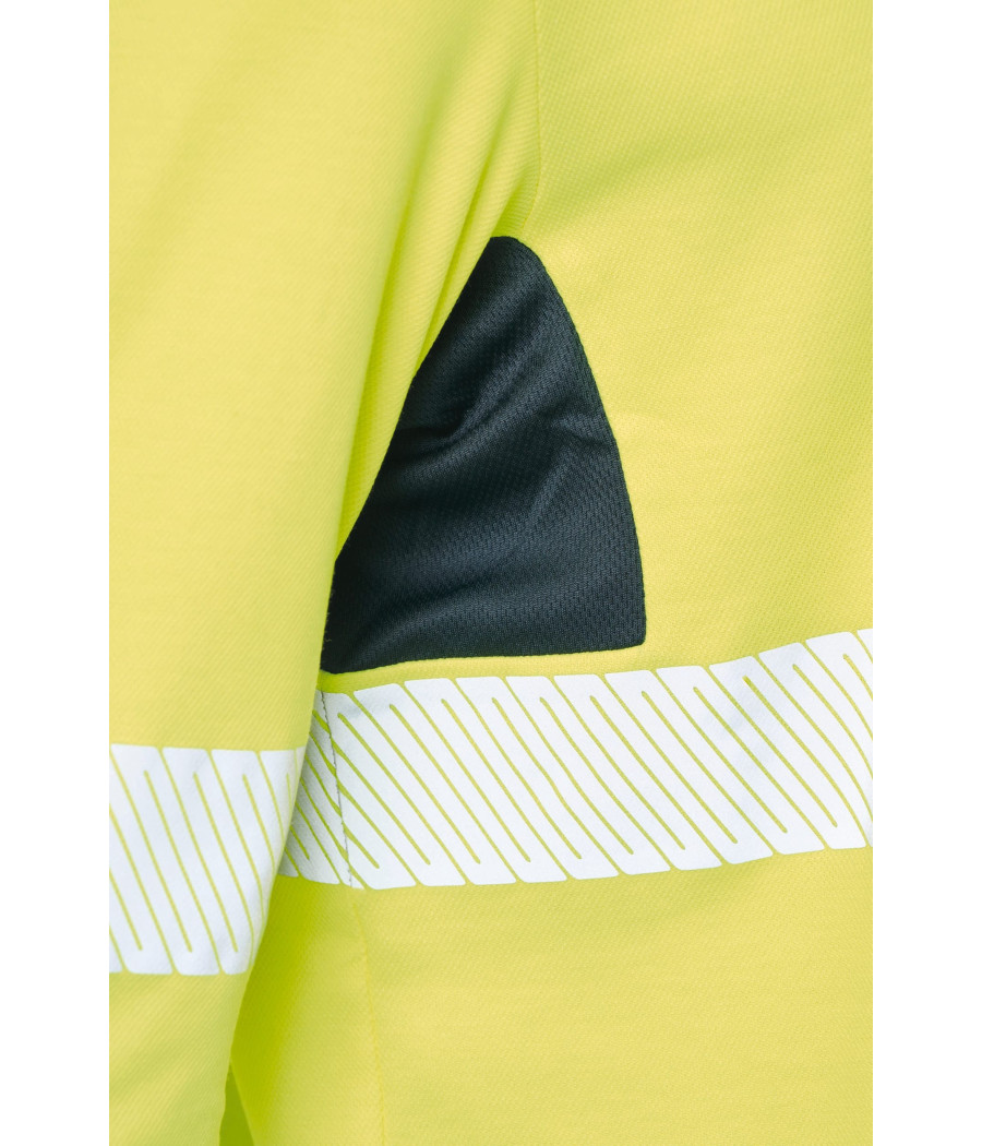 T-shirt de sécurité recyclé col rond manches longues unisexe