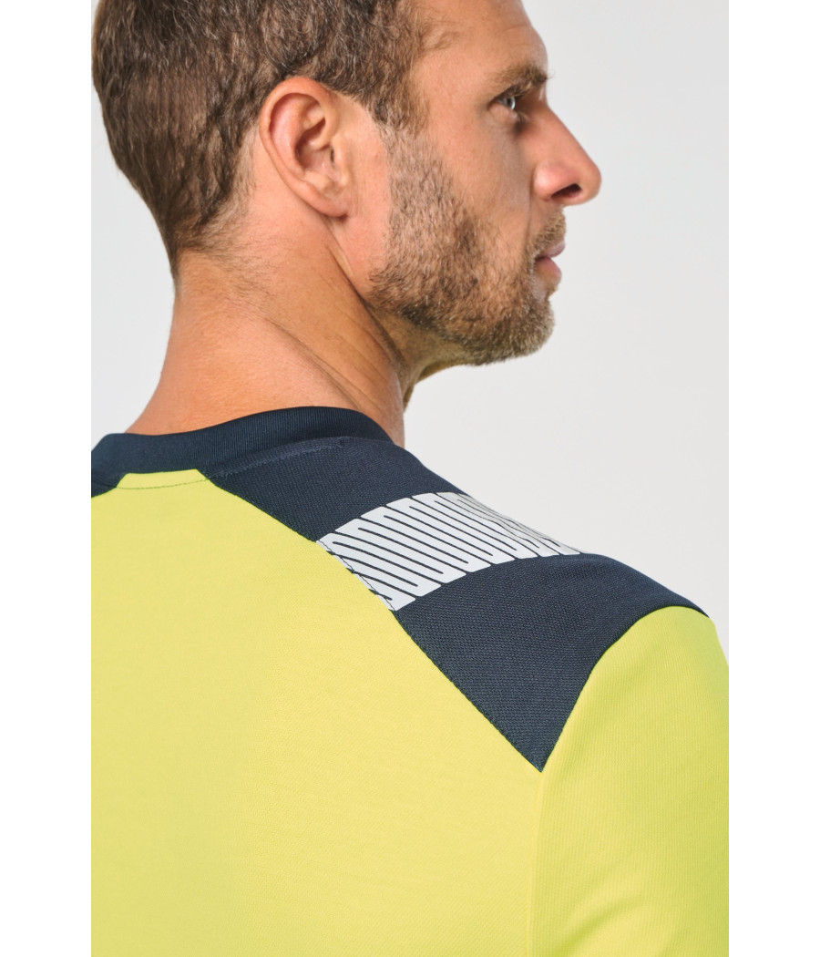 T-shirt de sécurité recyclé col rond manches longues unisexe