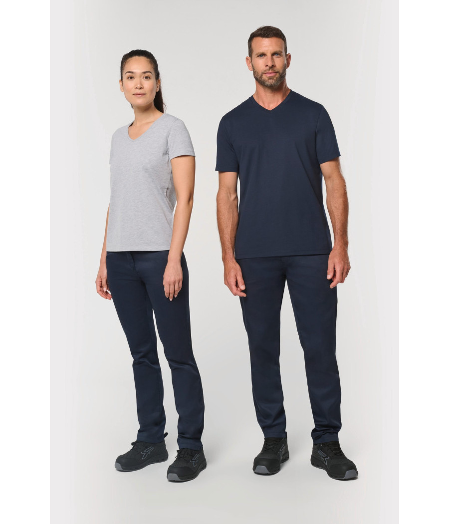 T-shirt écoresponsable col V antibactérien femme