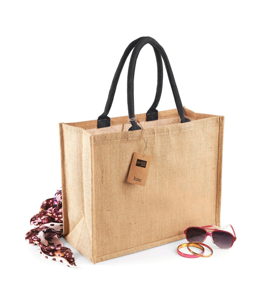 Sac shopping classique en jute