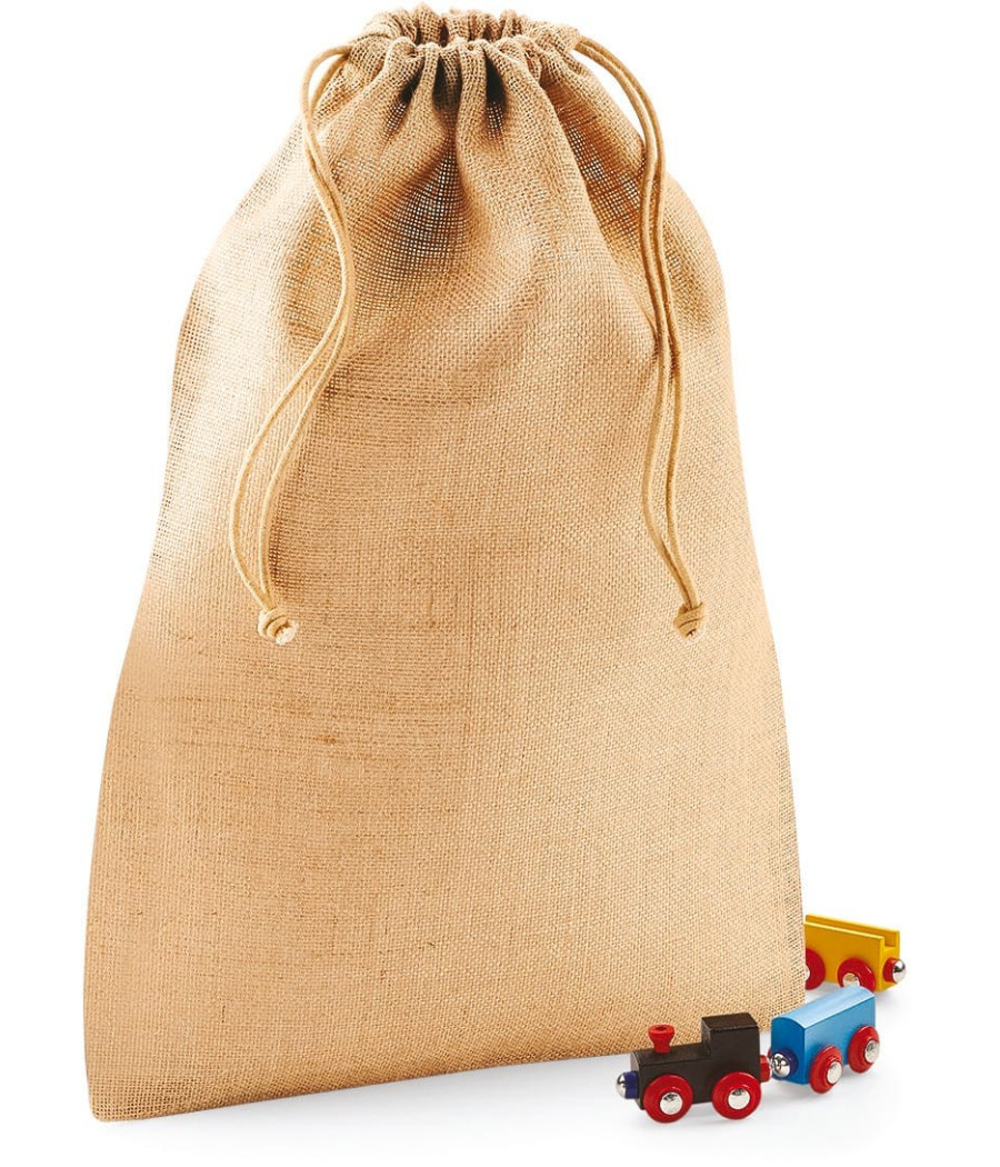 Sac à cordelette en jute