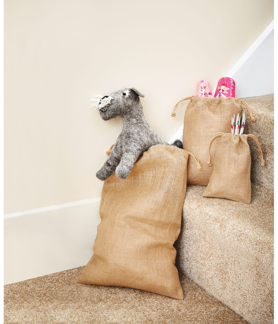 Sac à cordelette en jute