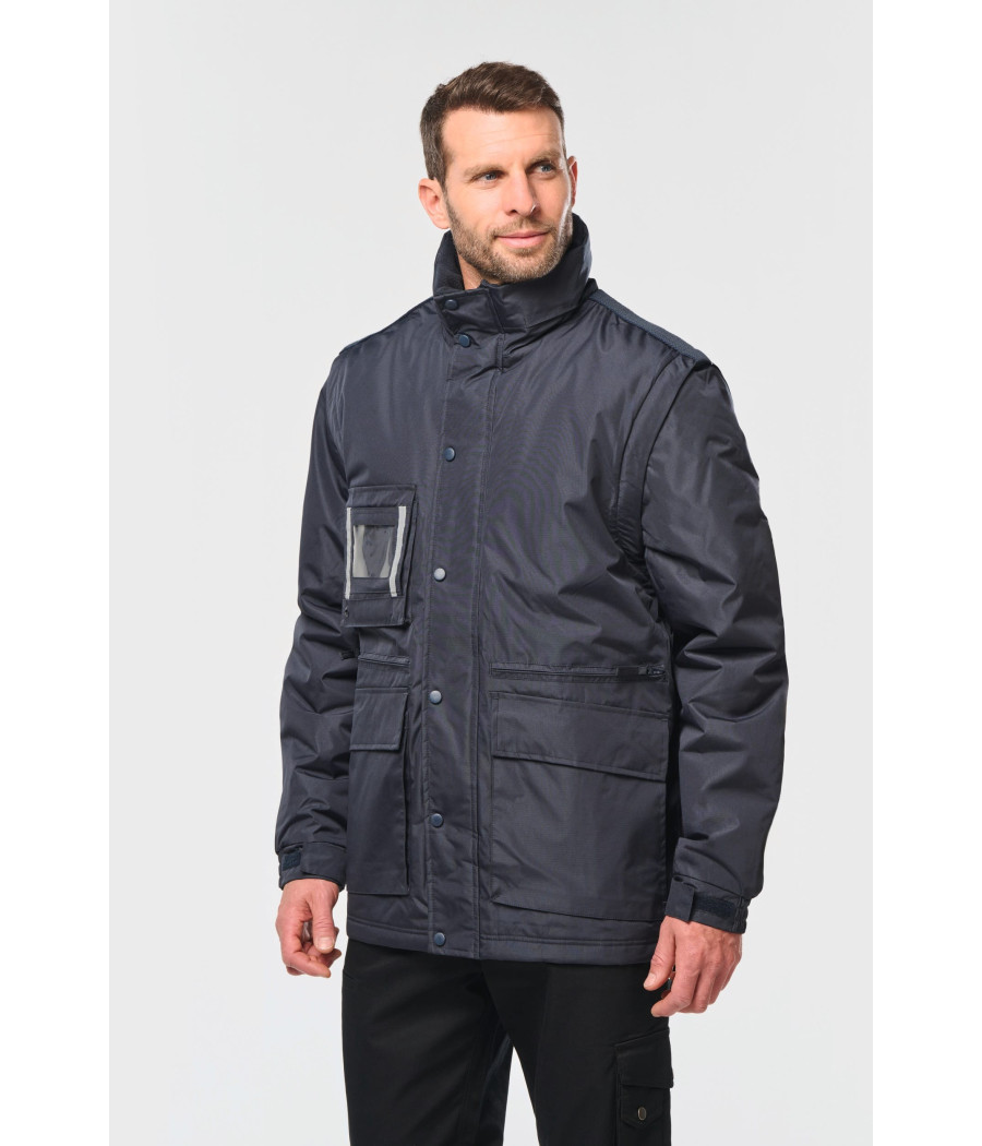 Parka workwear manches amovibles homme