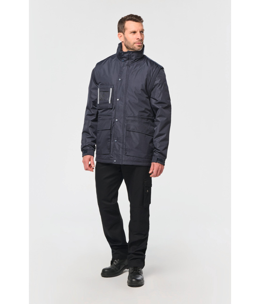 Parka workwear manches amovibles homme