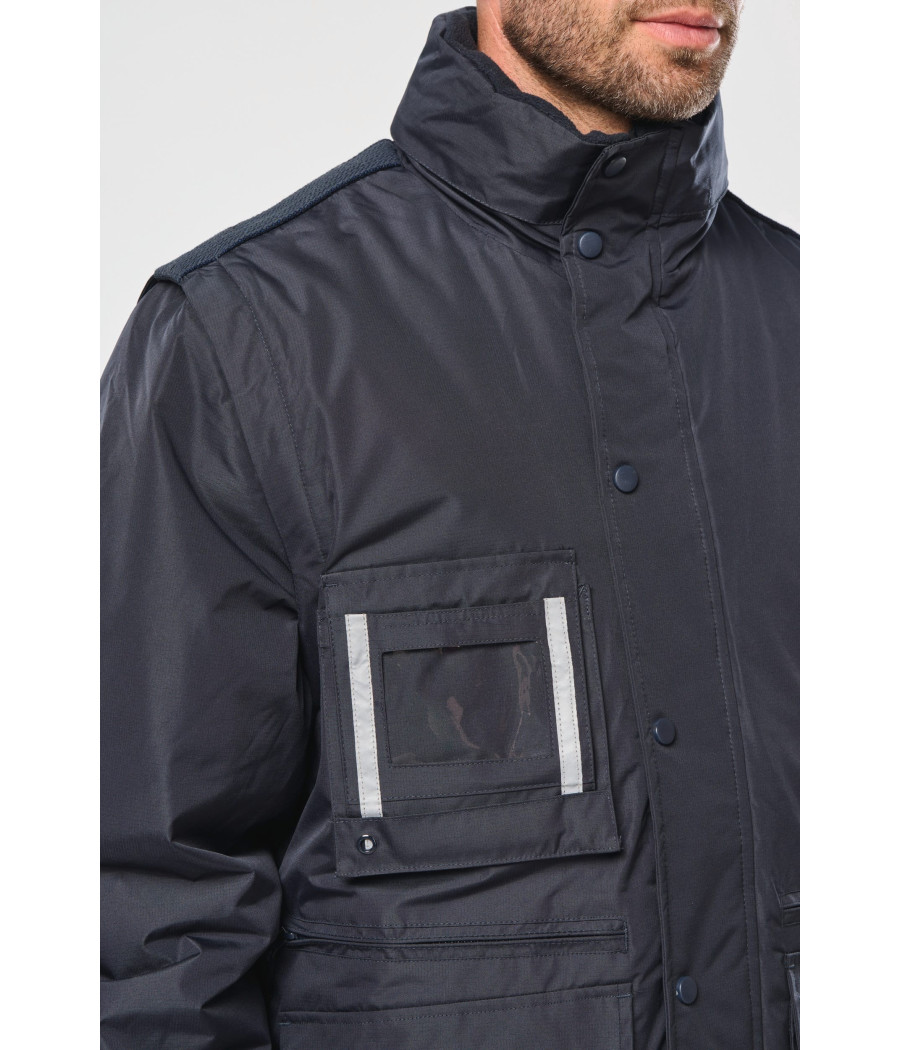 Parka workwear manches amovibles homme