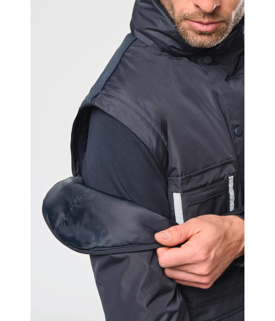 Parka workwear manches amovibles homme