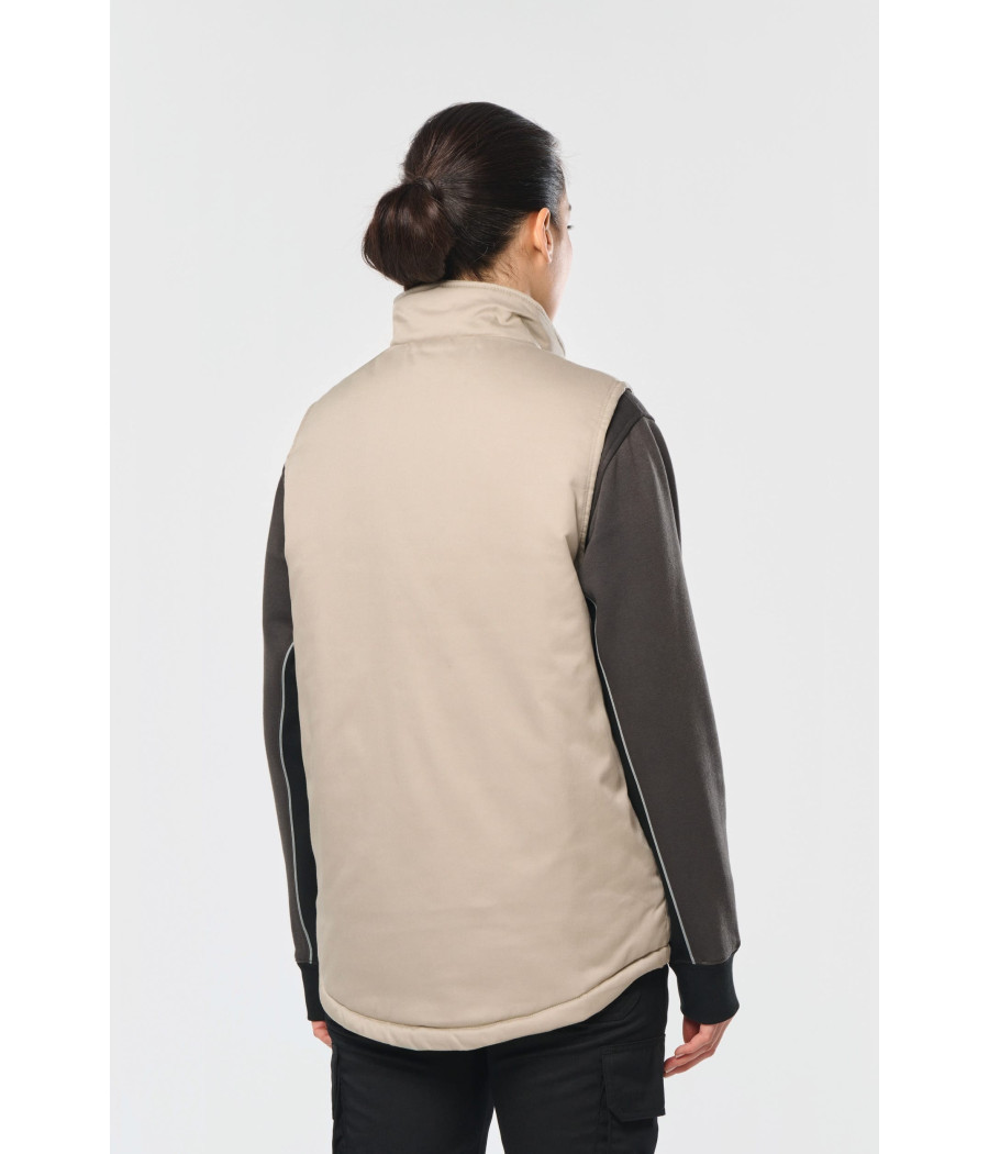 Gilet polycoton multipoches rembourré unisexe