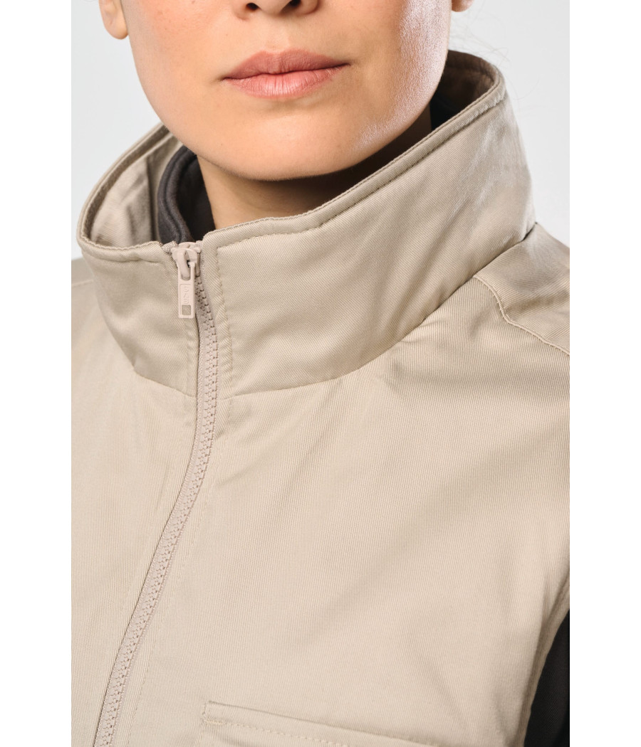 Gilet polycoton multipoches rembourré unisexe