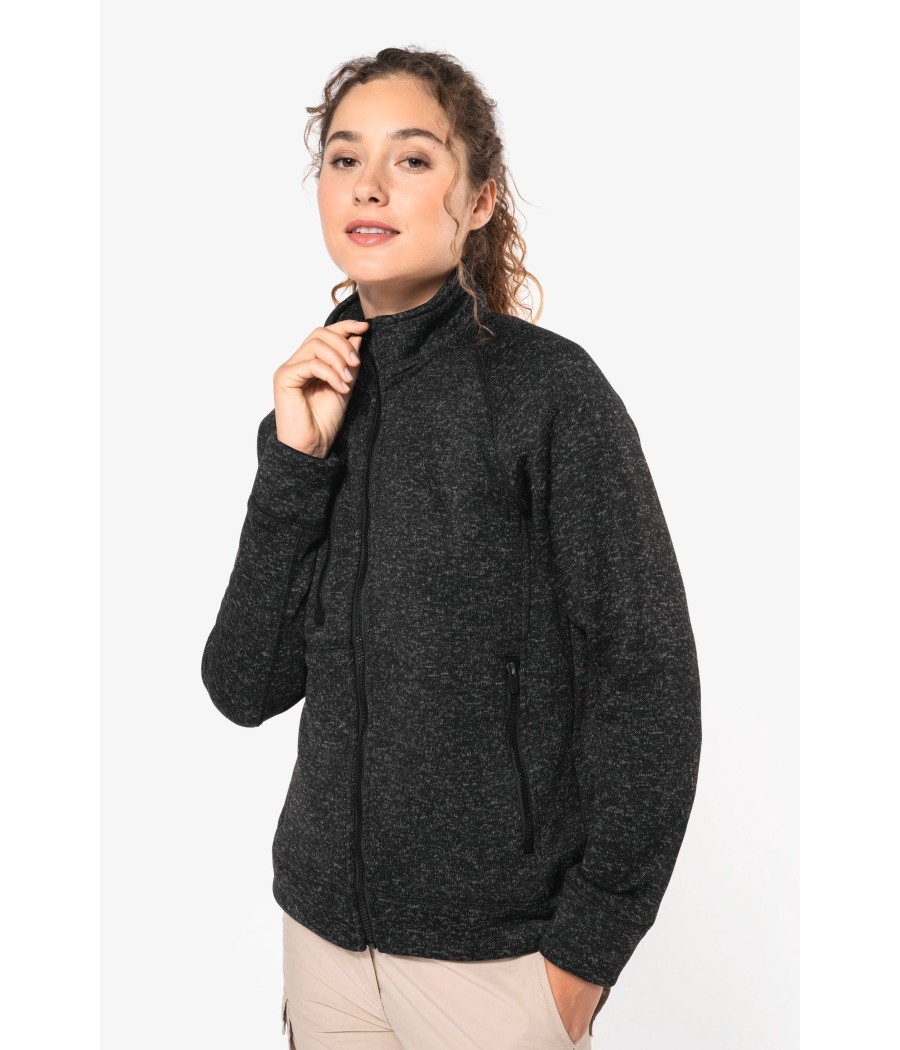 Veste zippée chinée femme