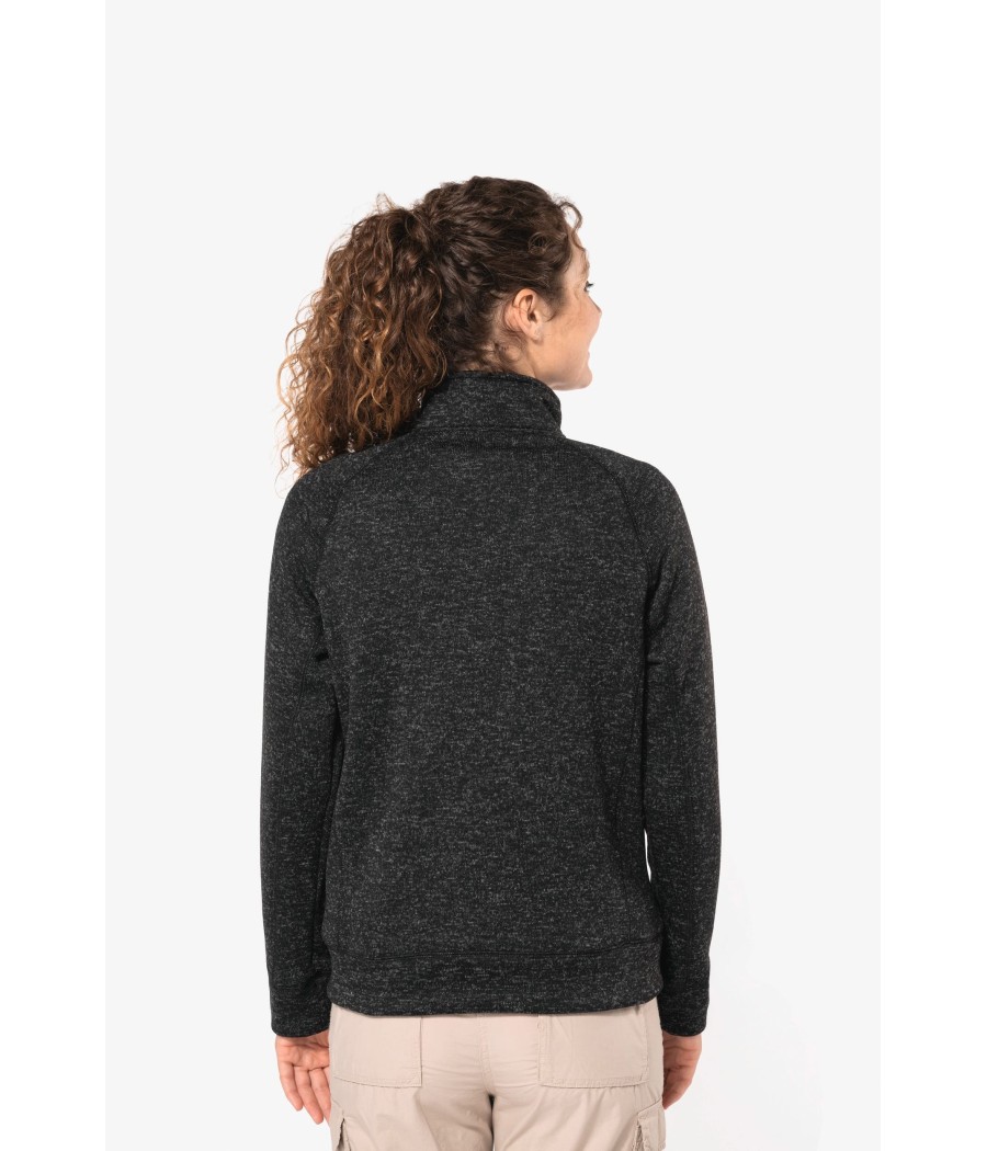Veste zippée chinée femme