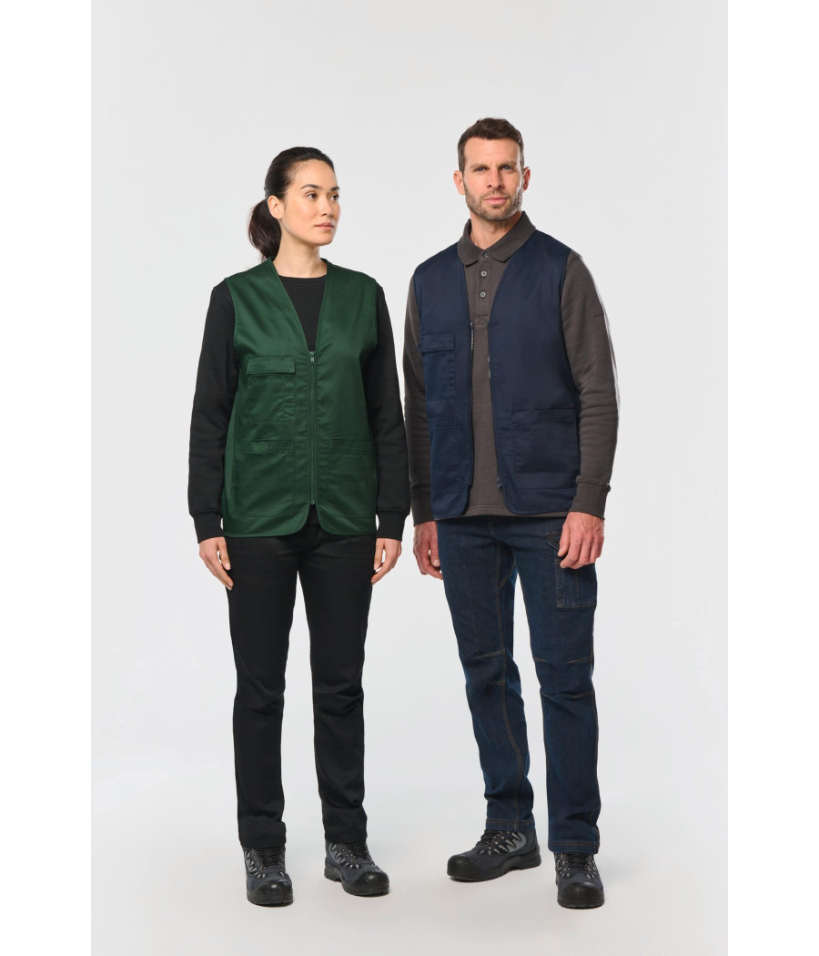 Gilet polycoton multipoches unisexe