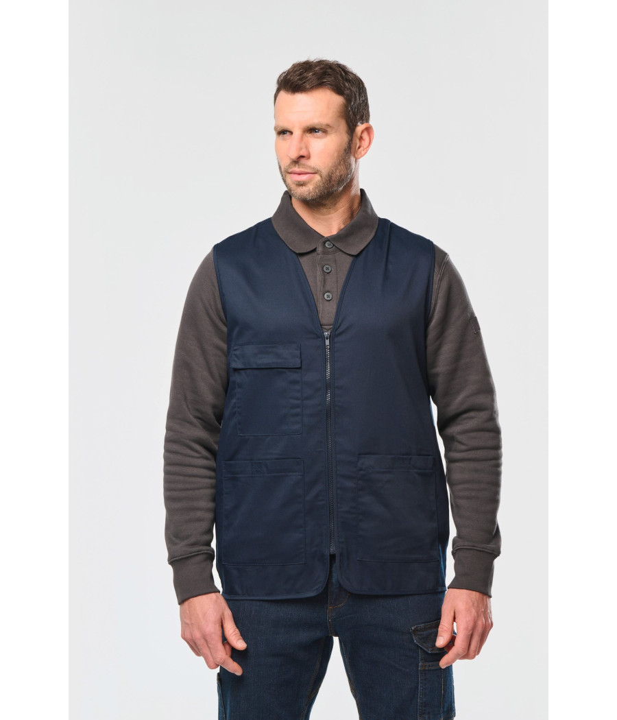 Gilet polycoton multipoches unisexe