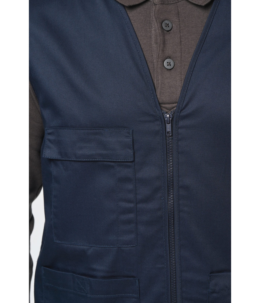 Gilet polycoton multipoches unisexe
