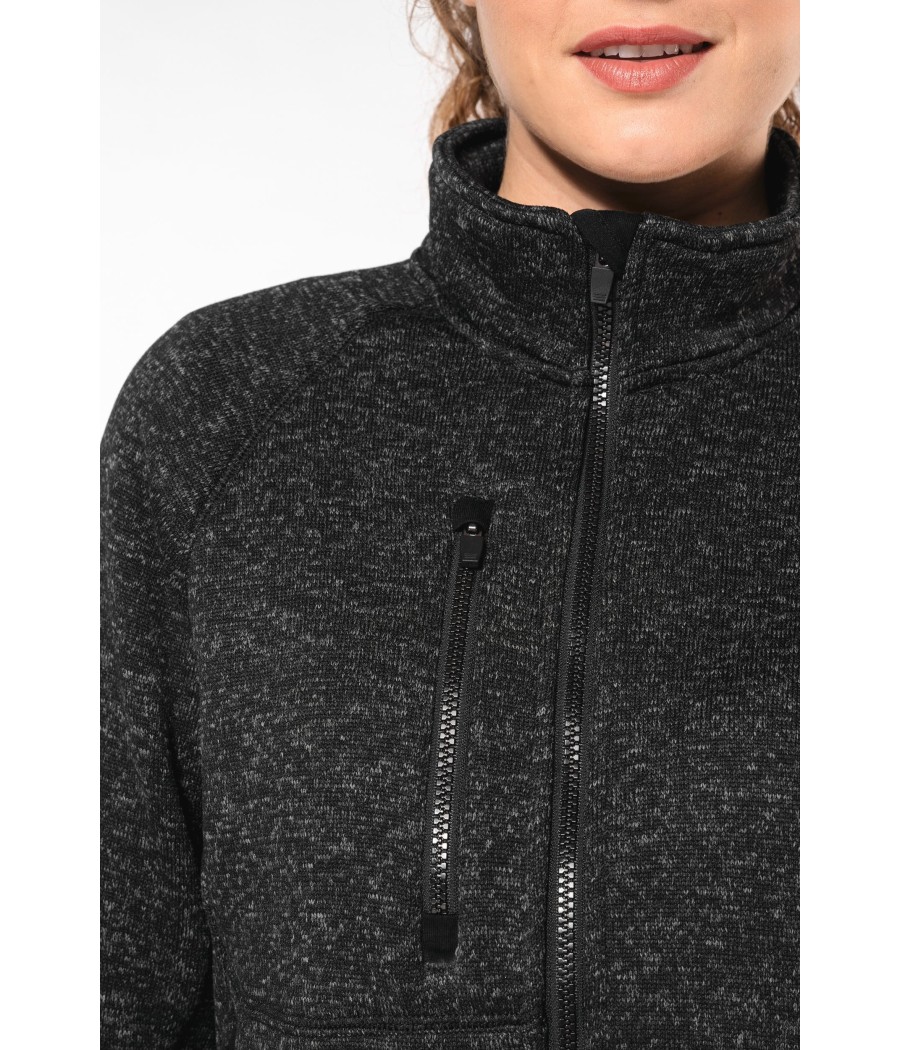 Veste zippée chinée femme