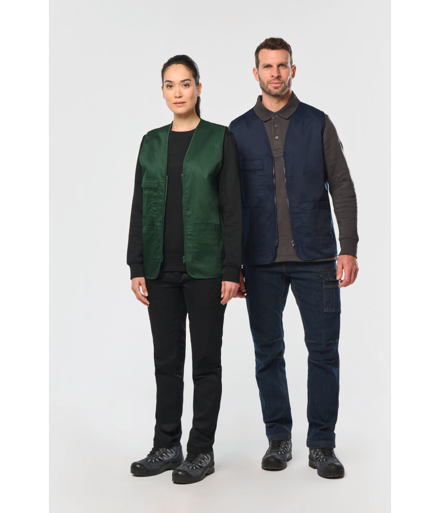 Gilet polycoton multipoches unisexe