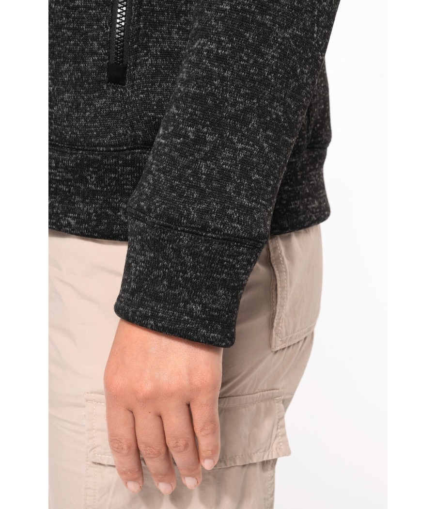 Veste zippée chinée femme