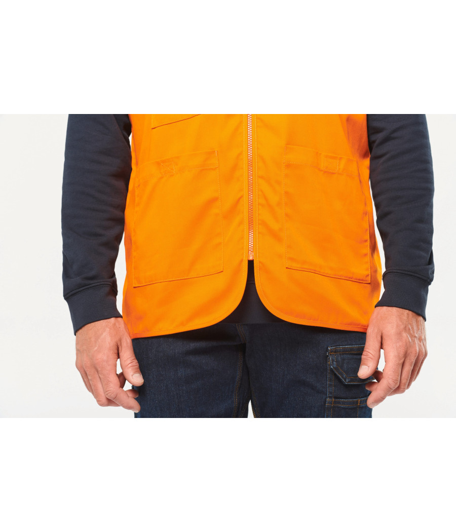Gilet polycoton multipoches unisexe