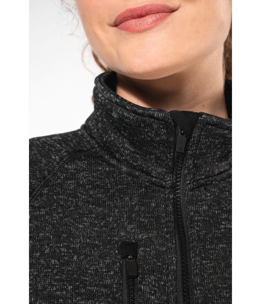 Veste zippée chinée femme