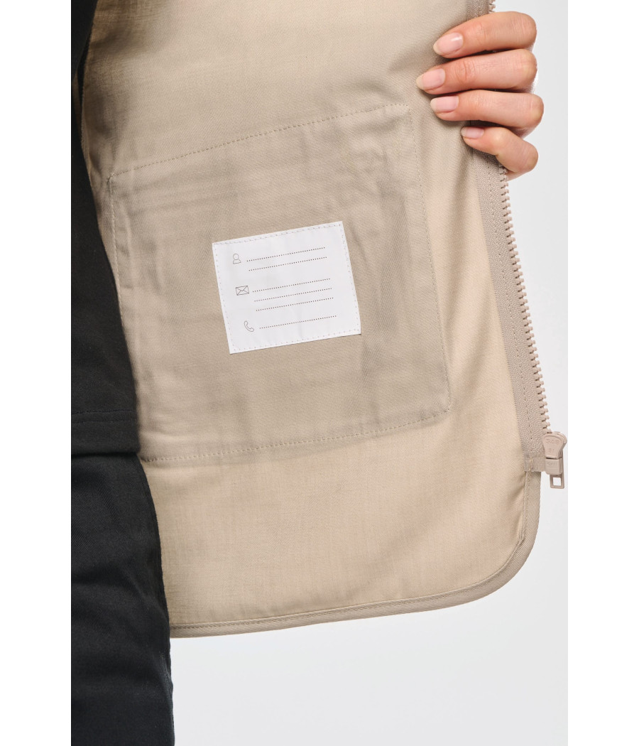 Gilet polycoton multipoches doublé unisexe