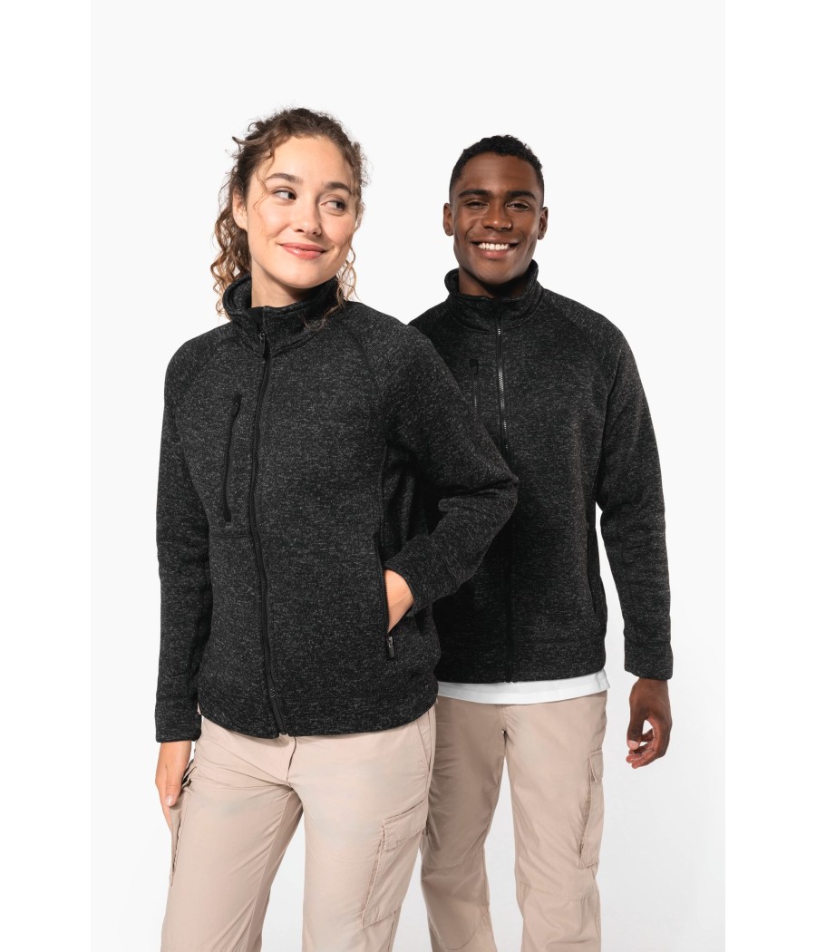 Veste zippée chinée femme