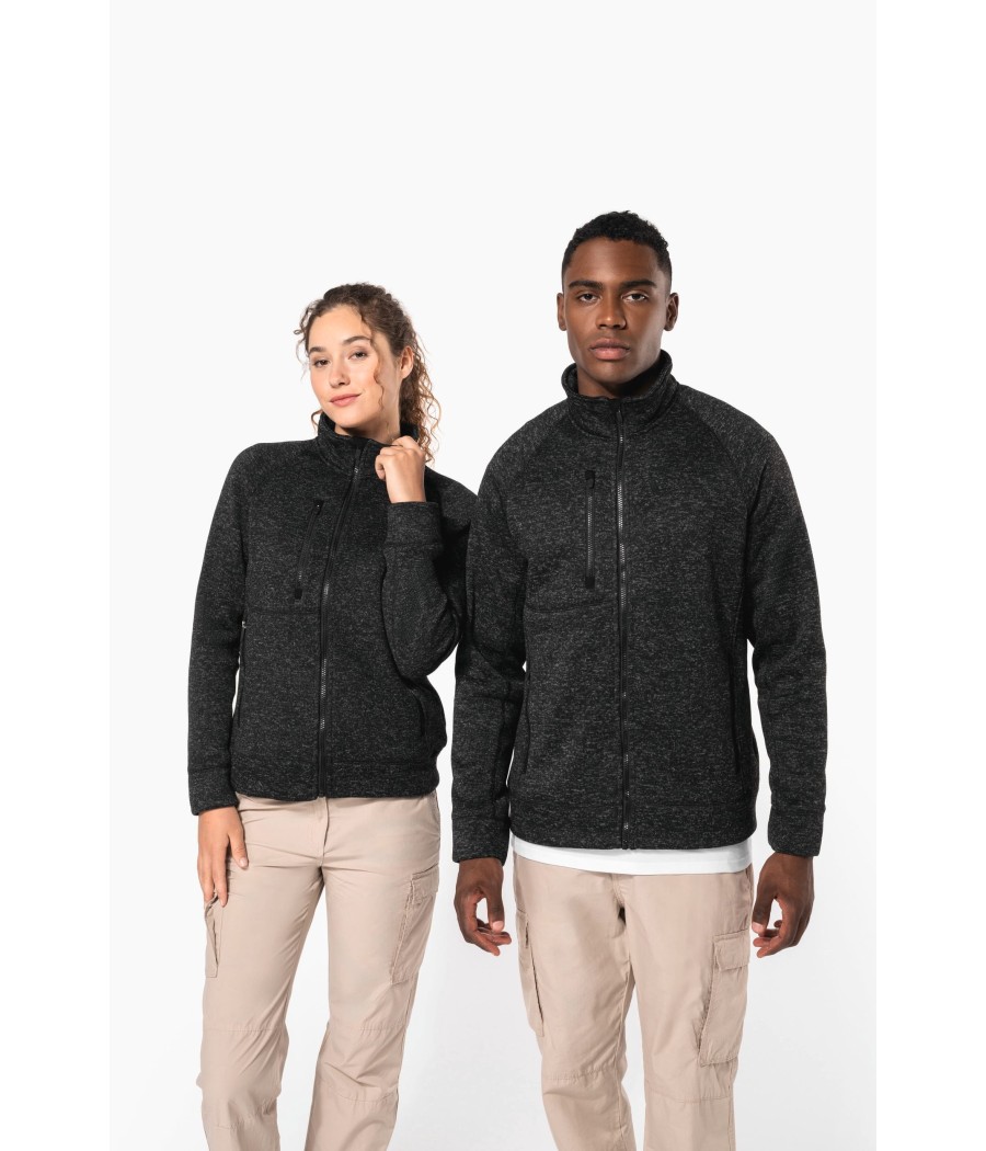 Veste zippée chinée femme