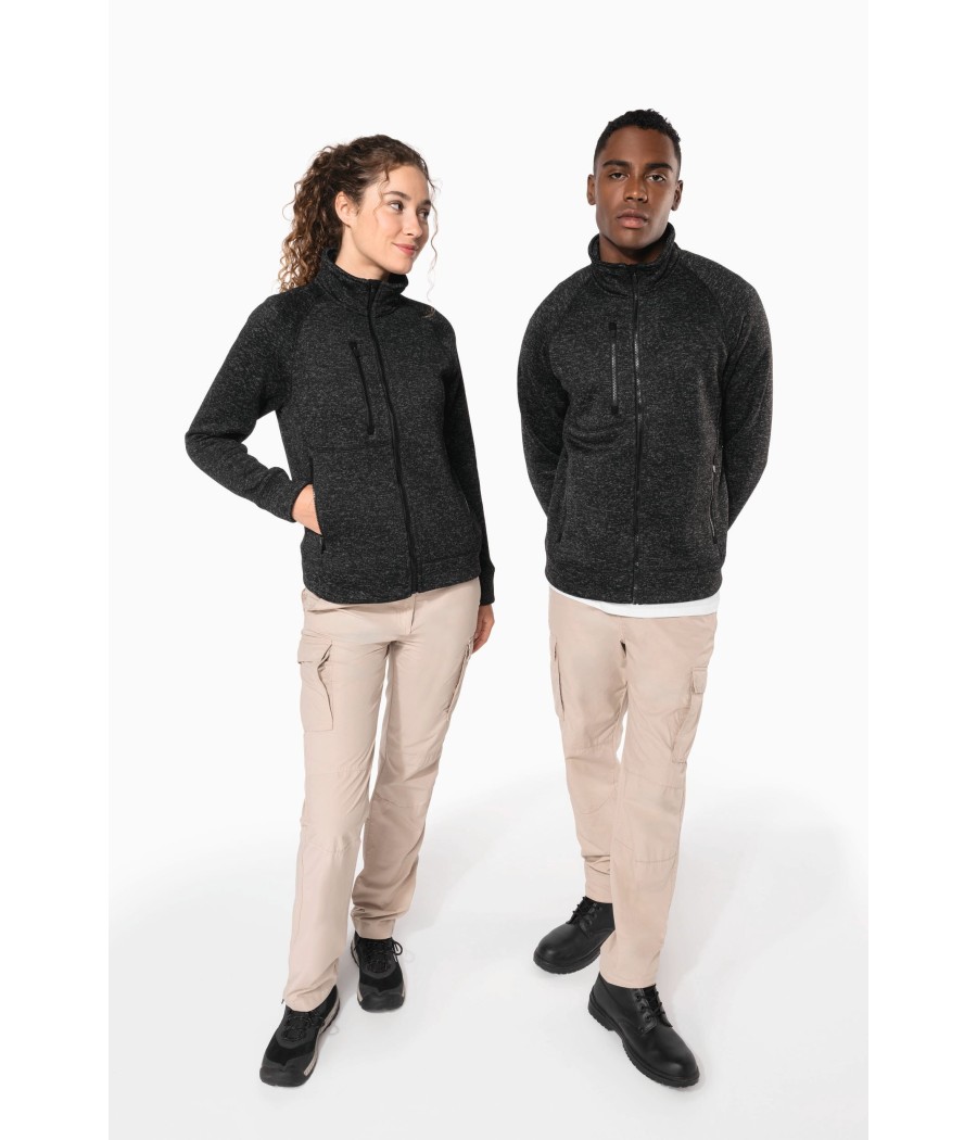 Veste zippée chinée femme