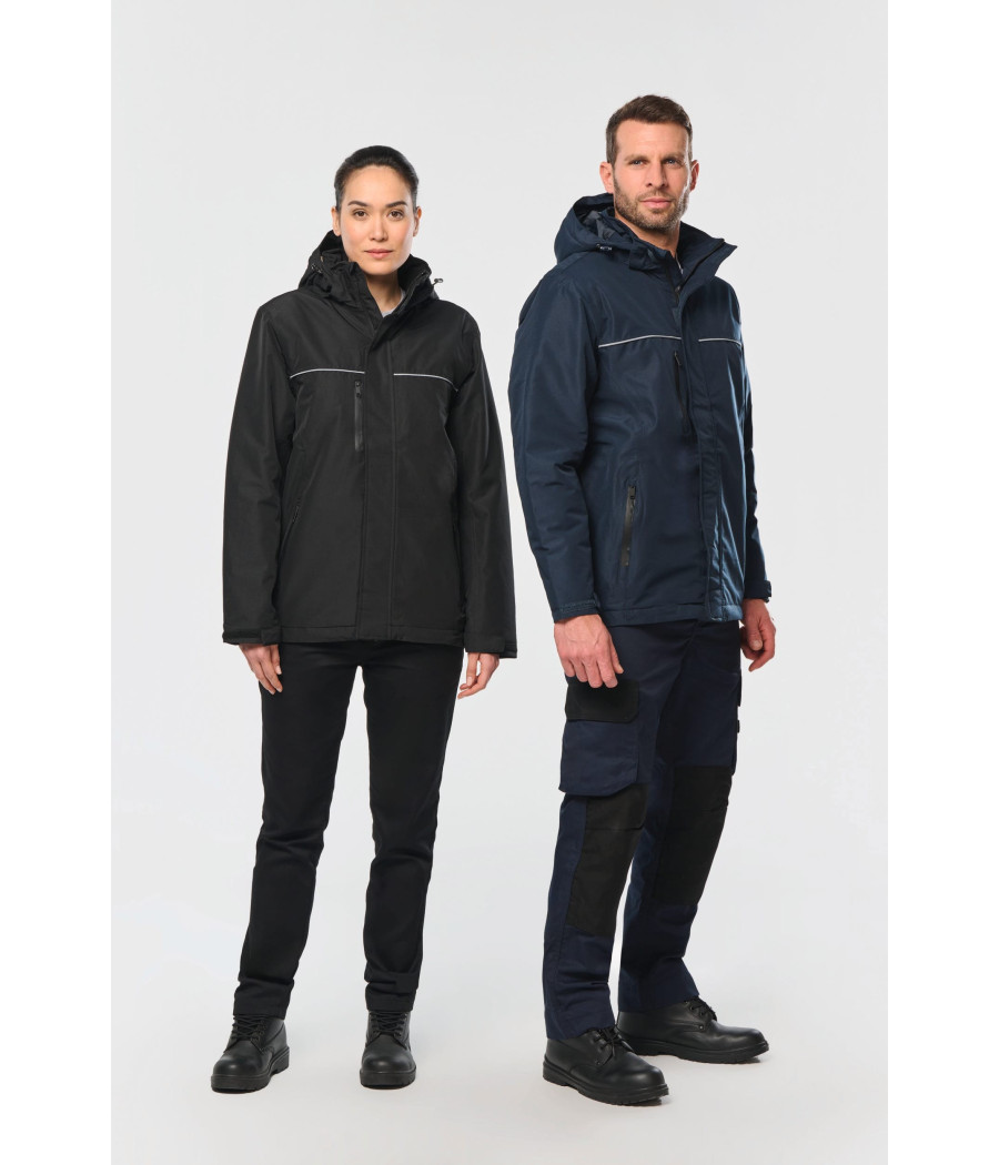 Parka performance à capuche unisexe