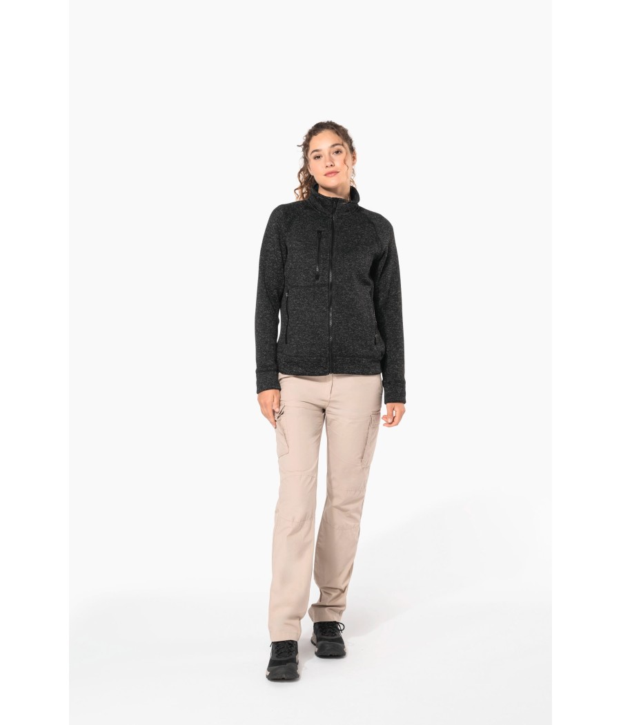Veste zippée chinée femme