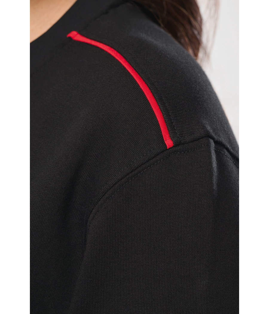 Sweat-shirt Day To Day zip poche contrastée unisexe