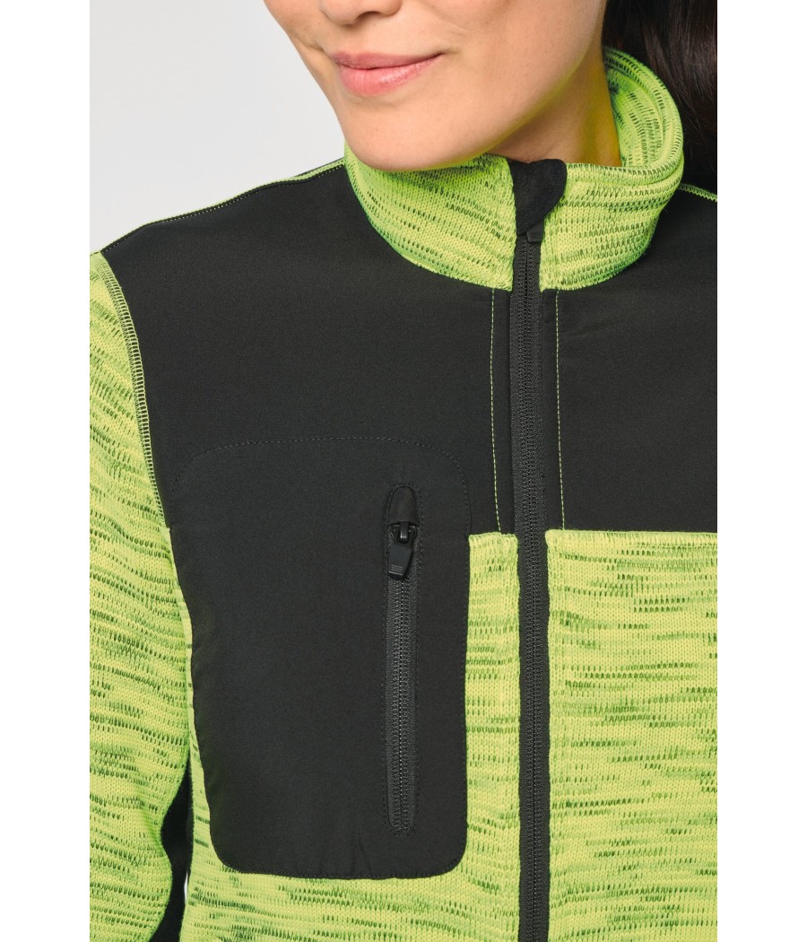 Veste recyclée en polytricot femme