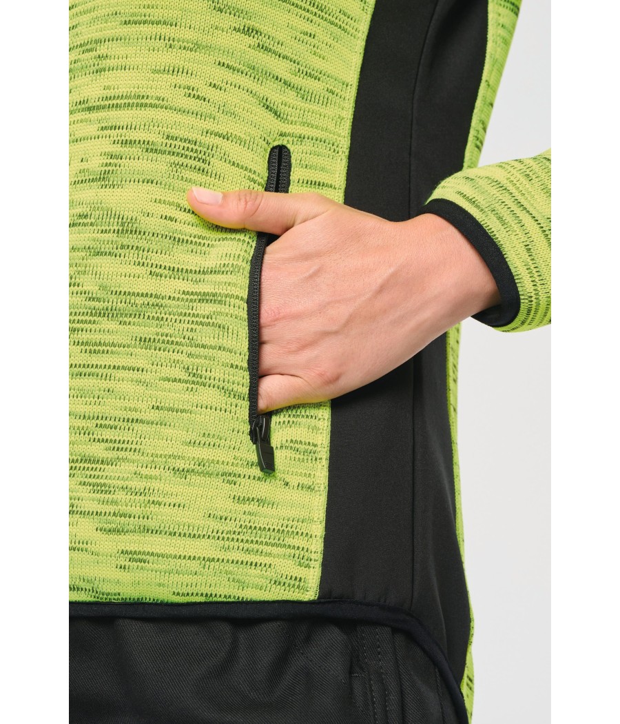 Veste recyclée en polytricot femme