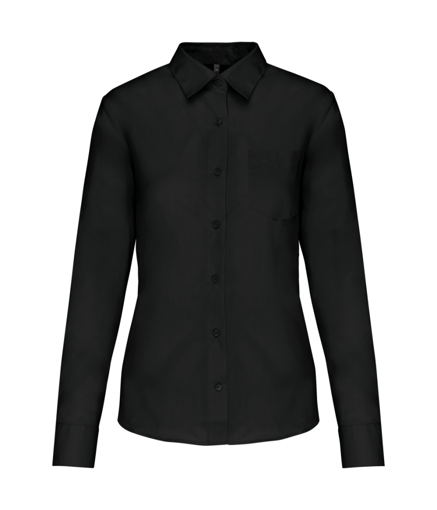 Chemise popeline polycoton entretien facile femme