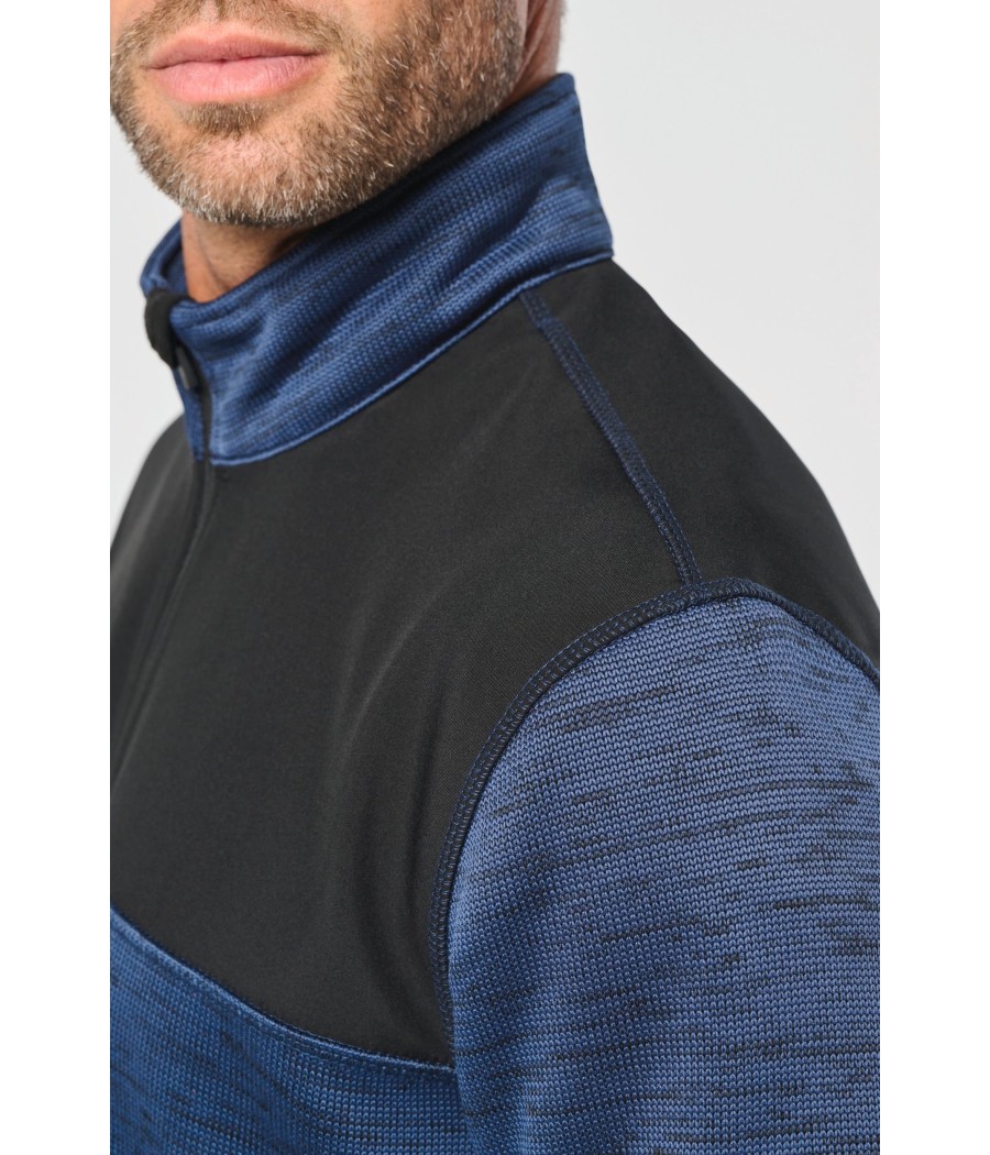 Veste recyclée en polytricot homme