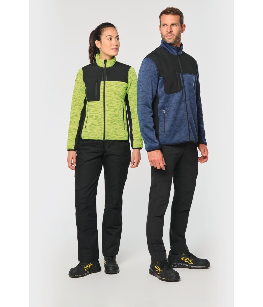 Veste recyclée en polytricot homme