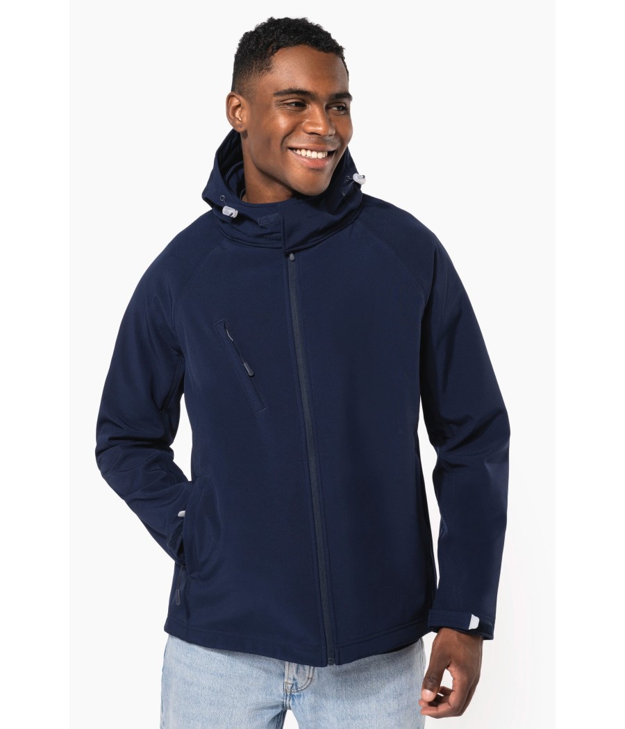 Veste softshell à capuche amovible homme