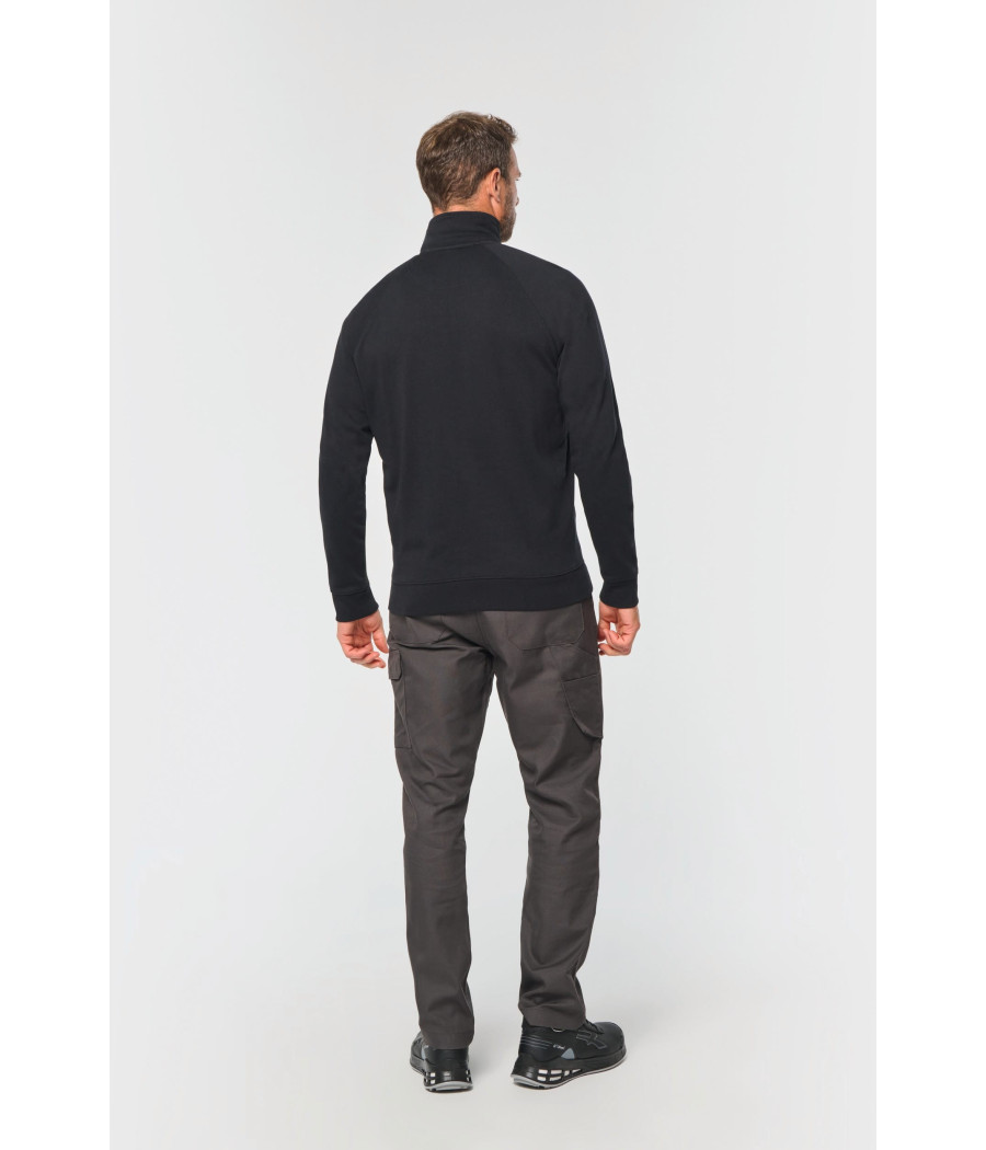 Veste molleton coton manches raglan unisexe