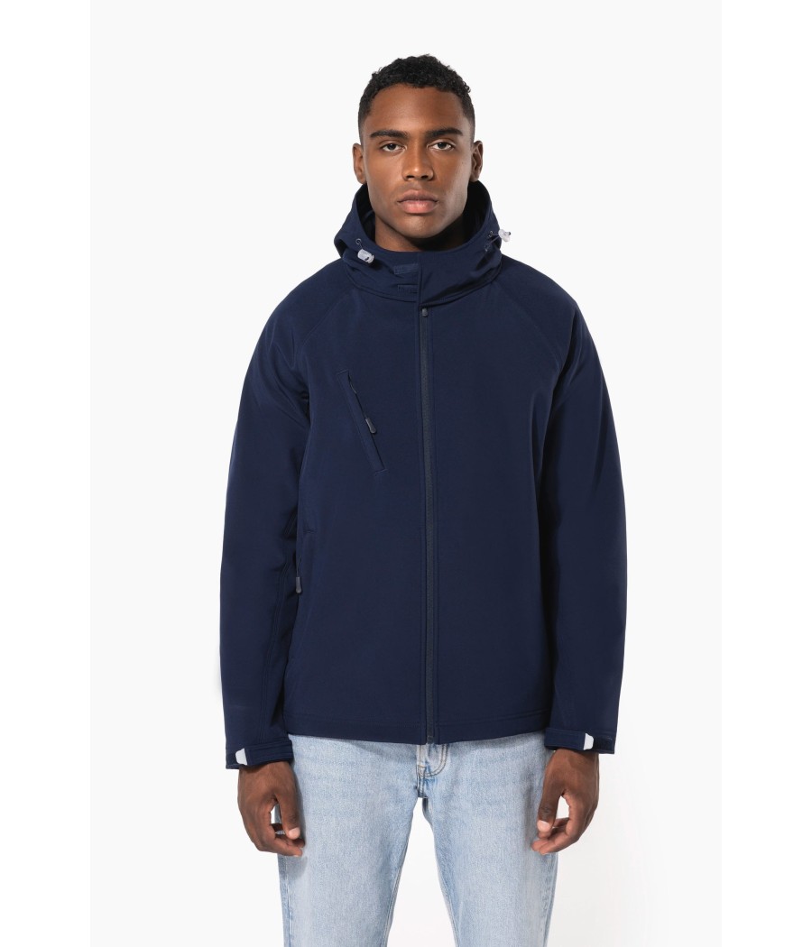 Veste softshell à capuche amovible homme