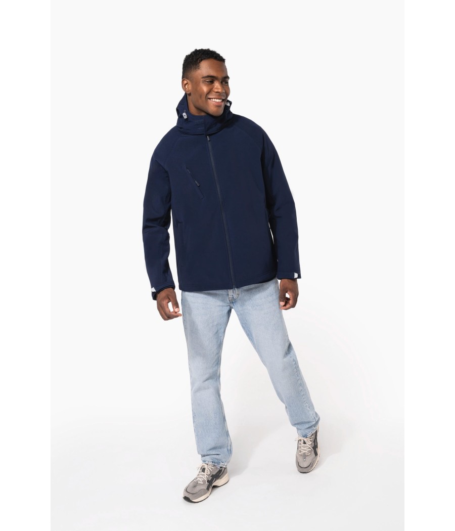 Veste softshell à capuche amovible homme