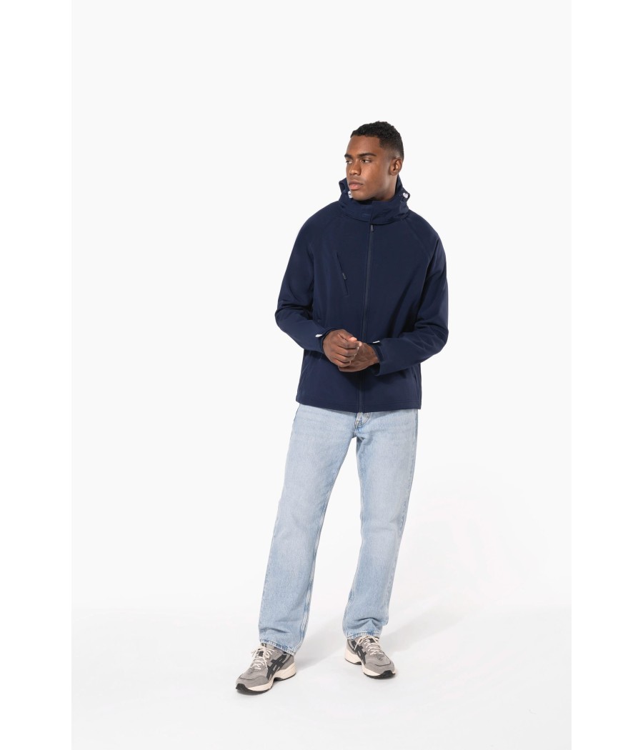 Veste softshell à capuche amovible homme