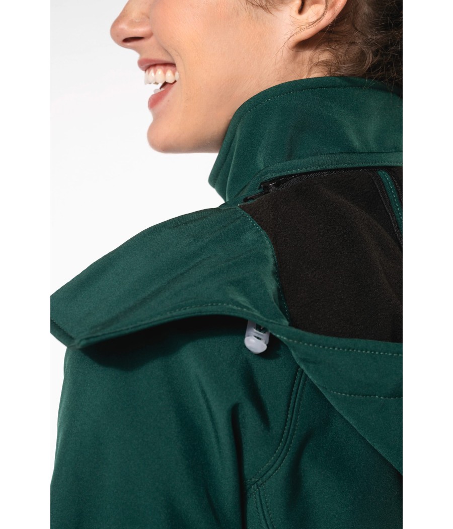 Veste softshell à capuche amovible femme