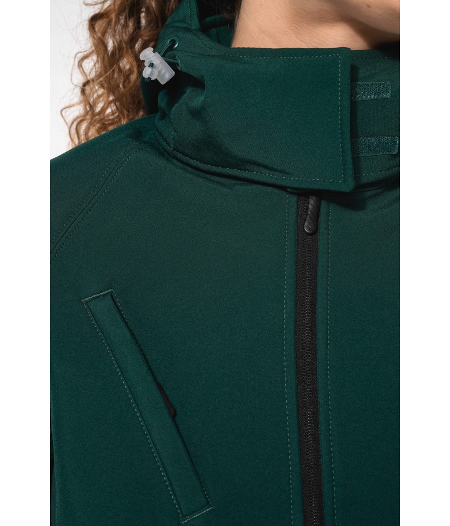 Veste softshell à capuche amovible femme