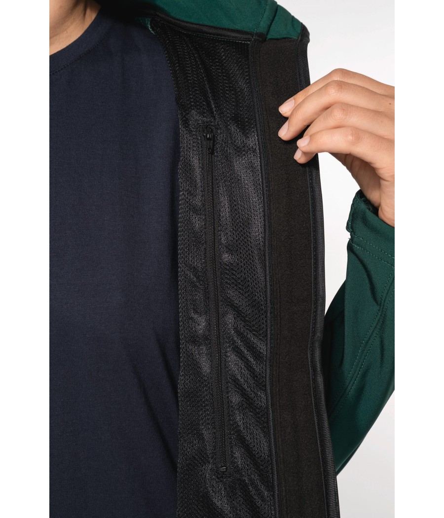 Veste softshell à capuche amovible femme