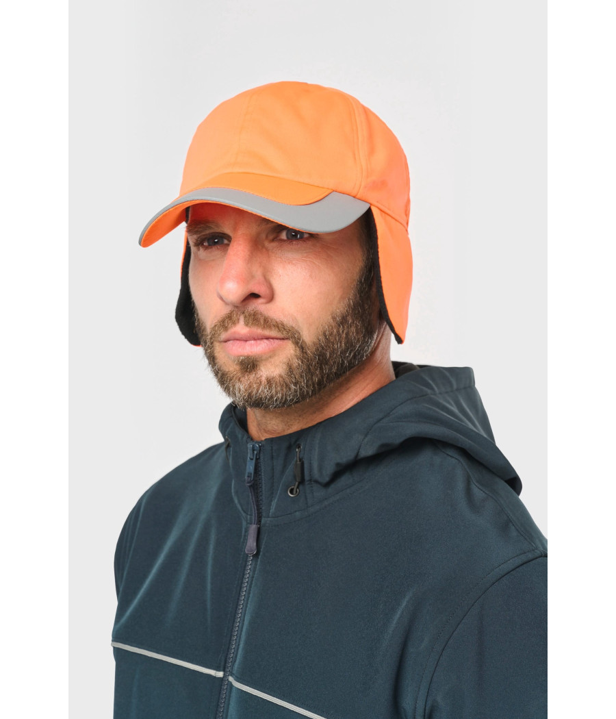 Casquette hiver fluorescente - 6 panneaux