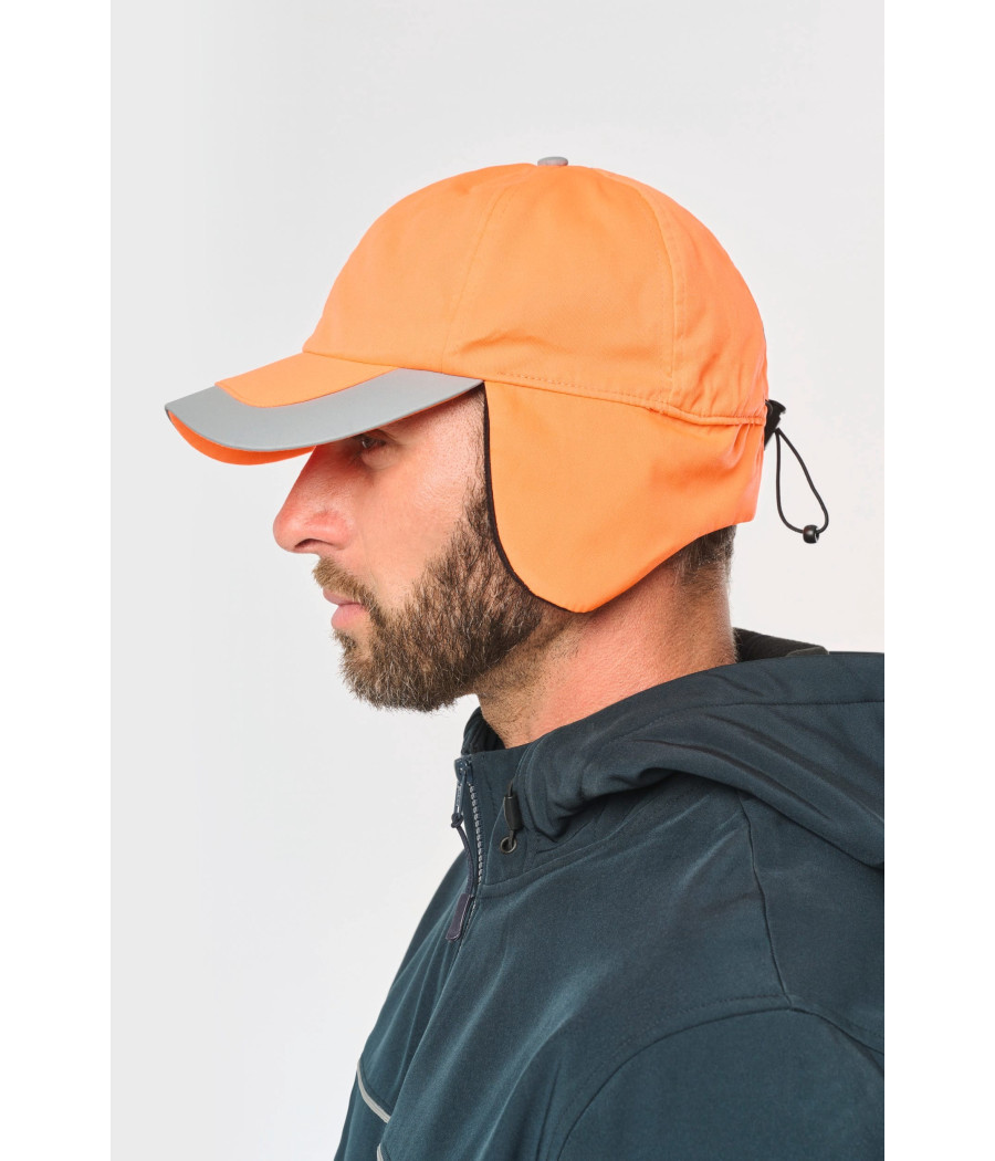 Casquette hiver fluorescente - 6 panneaux